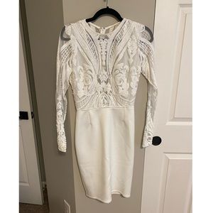 White Sequin Dress